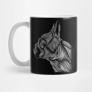 bulldog silhouette Mug